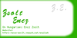 zsolt encz business card